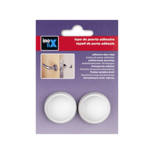 TOPE PUERTA BLANCO ADHESIVO DE PARED. INOFIX