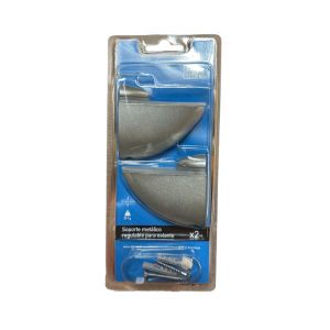 Soporte Metálico Regulable para Estante EHL 111D394 Cromo Mate 3-26 mm