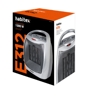 Calefactor sobremesa. Cerámico. Mod. E312. 1500 W.