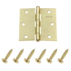 Bisagra Latonada EHL 70 x 50 mm con Tornillos 4 Unidades