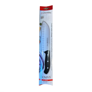 CUCHILLO SANTOKU ALVEOLADO DOMVS 18 cm – 7″ E 3C