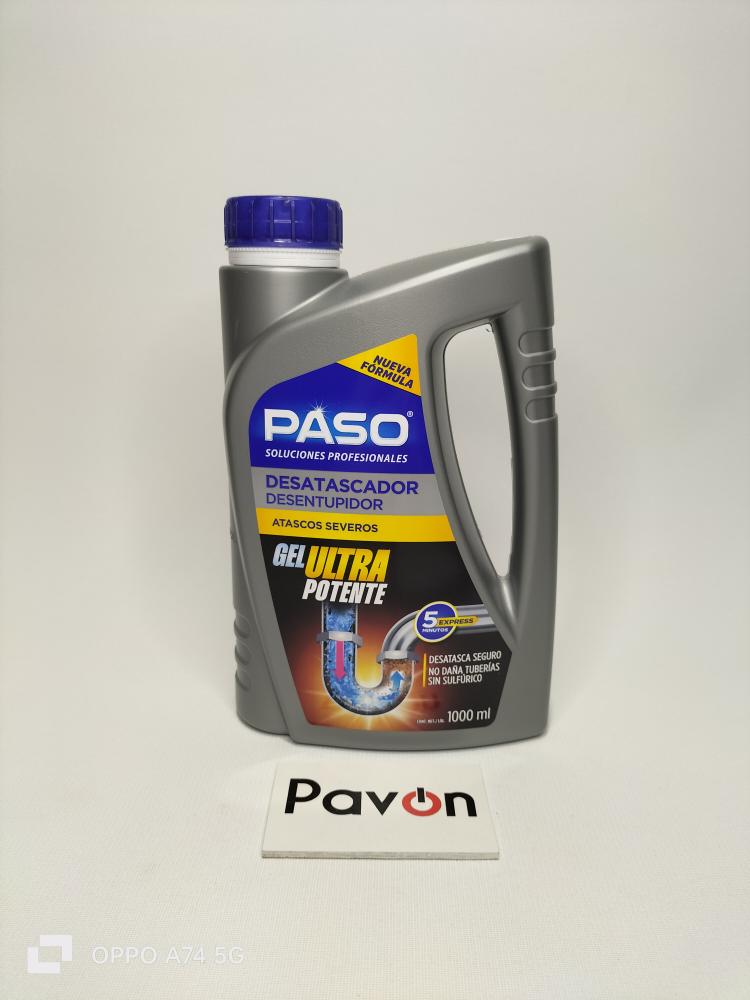 PASO DESATASCADOR GEL PROFESIONAL. 1 L