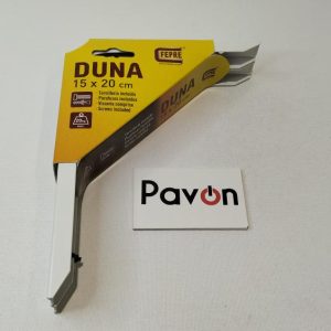 Escuadra Metálica Duna Blanca 15 x 20 cm para Estanterías