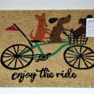 FELPUDO COCO BLANCO ROSETA BICI 45X70