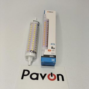 BOMBILLA LED LINEAL R7S 118 MM 8W 6400K