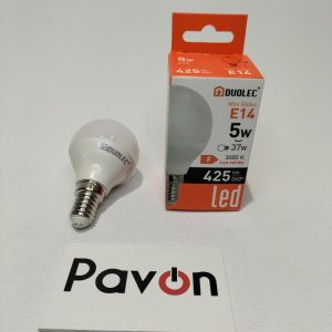 BONBILLA LED MINIGLOBO E14 5W 3000K
