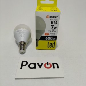 BOMBILLA LED MINIGLOBO E14 7W 4000K
