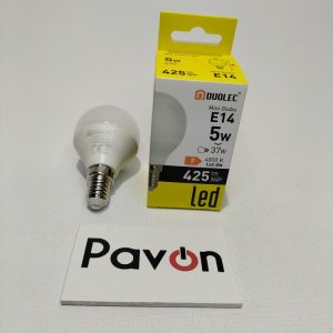 BOMBILLA LED MINIGLOBO E14 5W 4000K