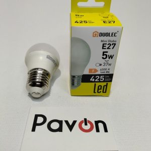 BOMBILLA LED MINIGLOBO E27 5W 4000K