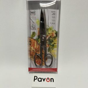 TIJERA COCINA DENTADA, INOX. 20 CM