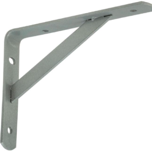 Escuadra Soporte de Acero AMIG 8850 Gris Metalizado 200 x 150 mm